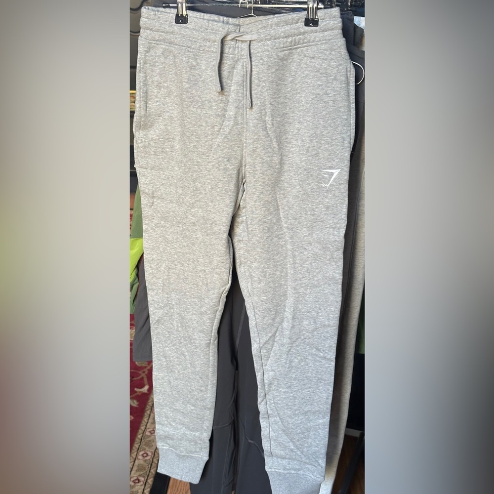 NWOT Gymshark Light Gray Joggers